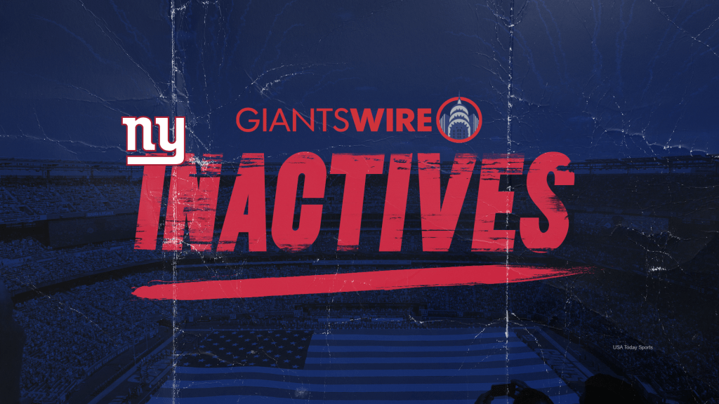 New York Giants vs. Vikings Week 1 inactives: Who’s in, who’s out?