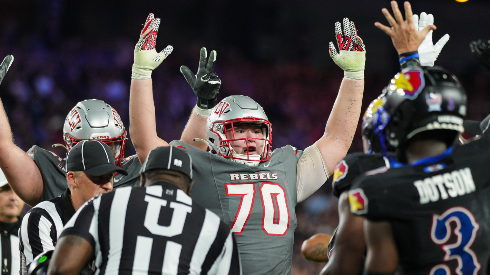 UNLV gut punches Kansas' playoff chances, K-State humbles Arizona