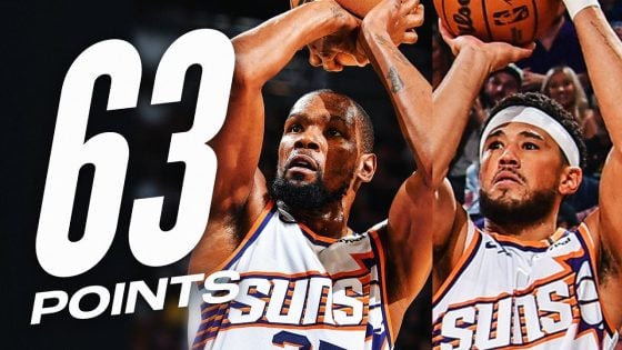 Booker, Durant combine for 63 points as Suns narrowly beat Lakers