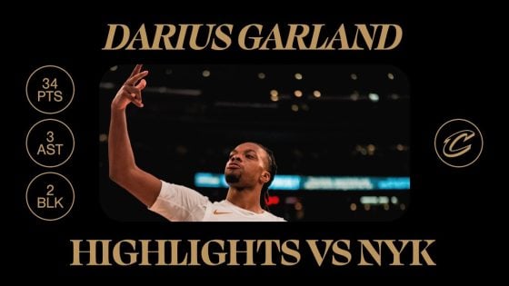 Darius Garland scores 34 points as Cavaliers edge Knicks for fourth win