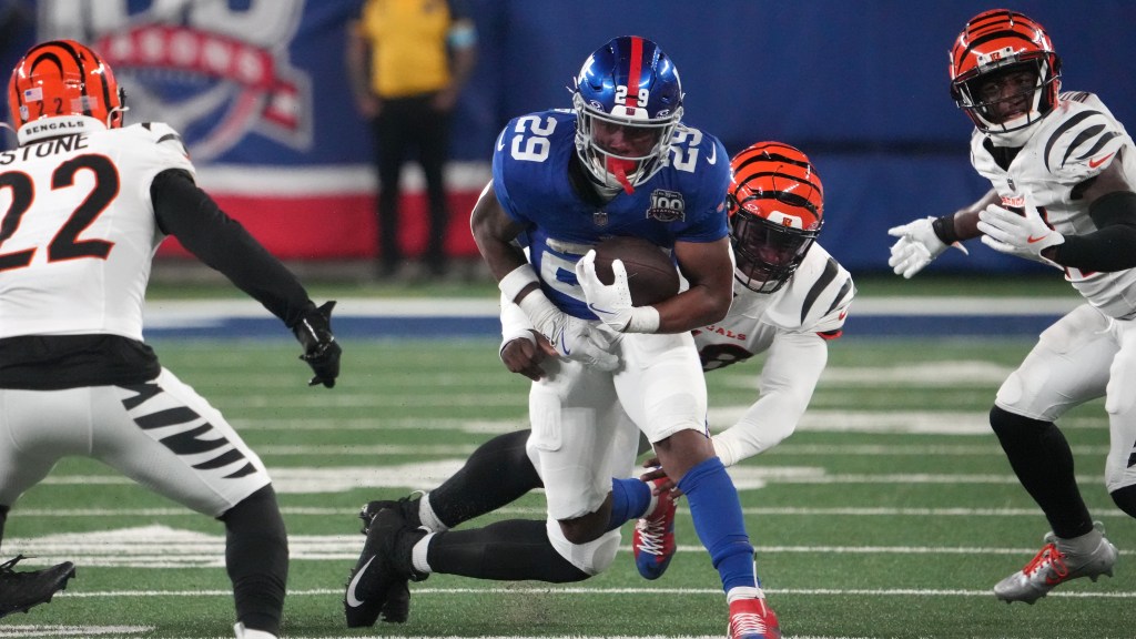 Giants’ Brian Daboll says Tyrone Tracy has earned more playing time
