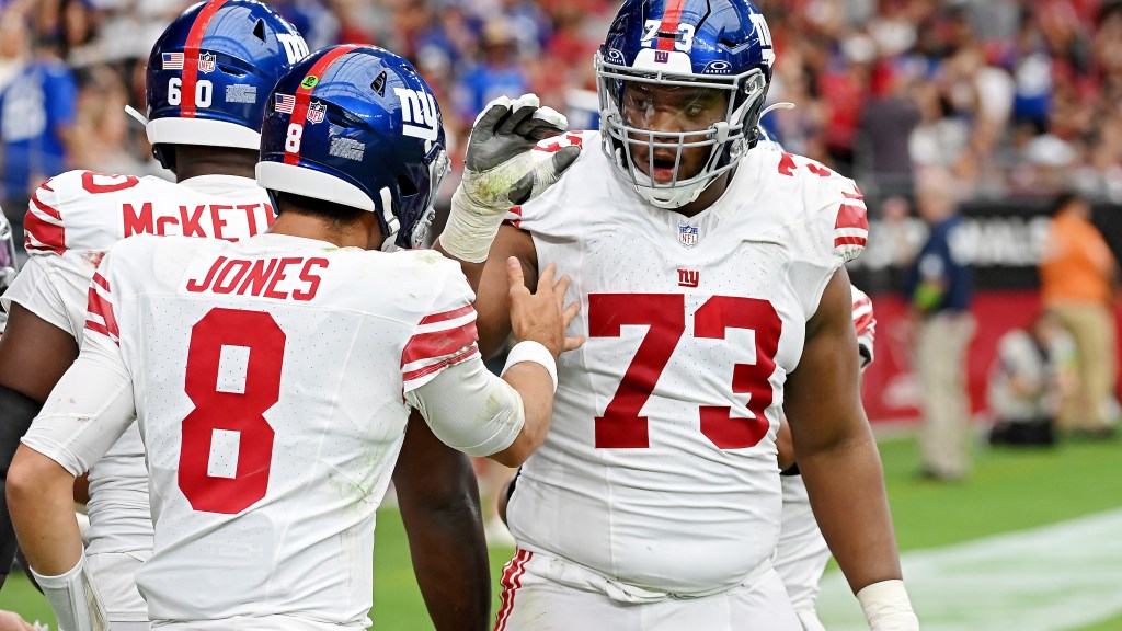 New York Giants’ Evan Neal ready to play left tackle if called upon
