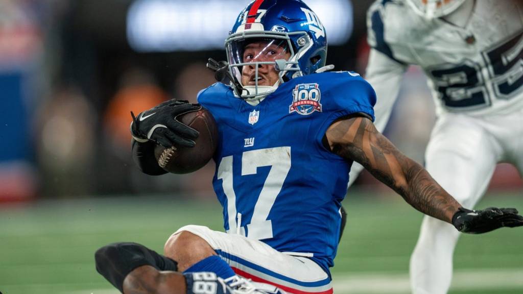 Wan’Dale Robinson player props odds, tips and betting trends for Week 8