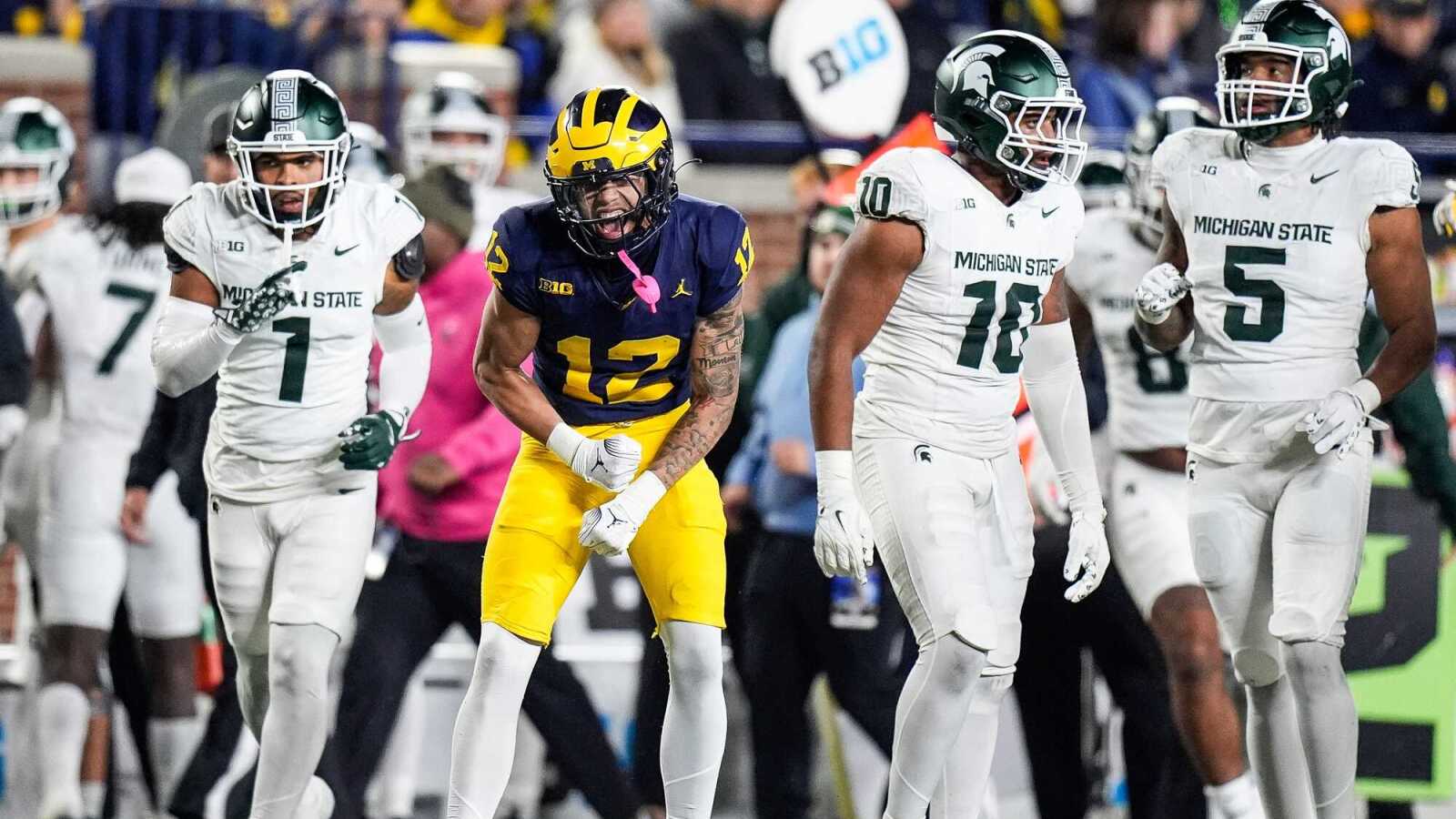 Watch: Brawl breaks out at end of Michigan-Michigan State