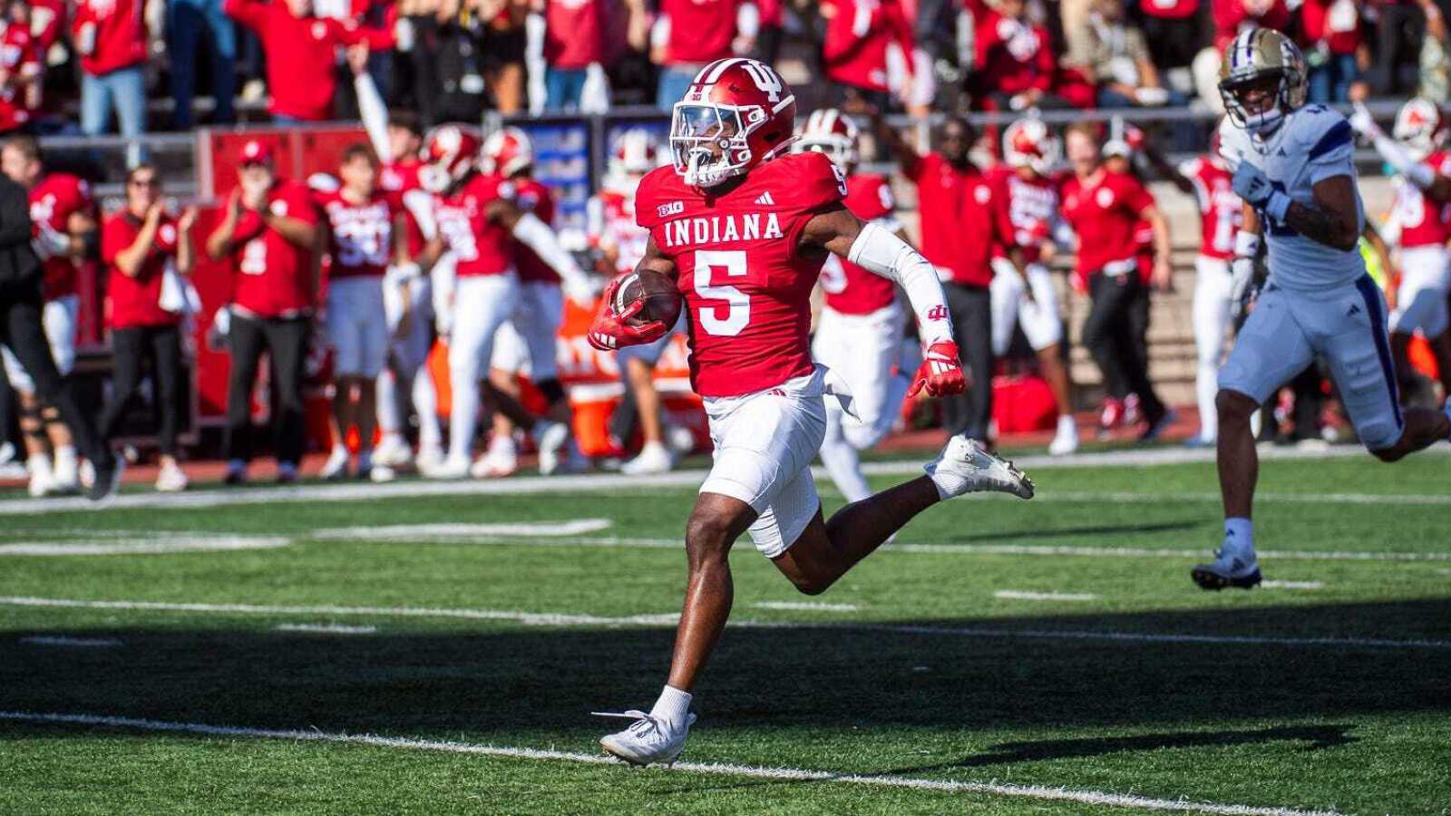 Watch: Indiana star CB intercepts Washington QB twice in first half