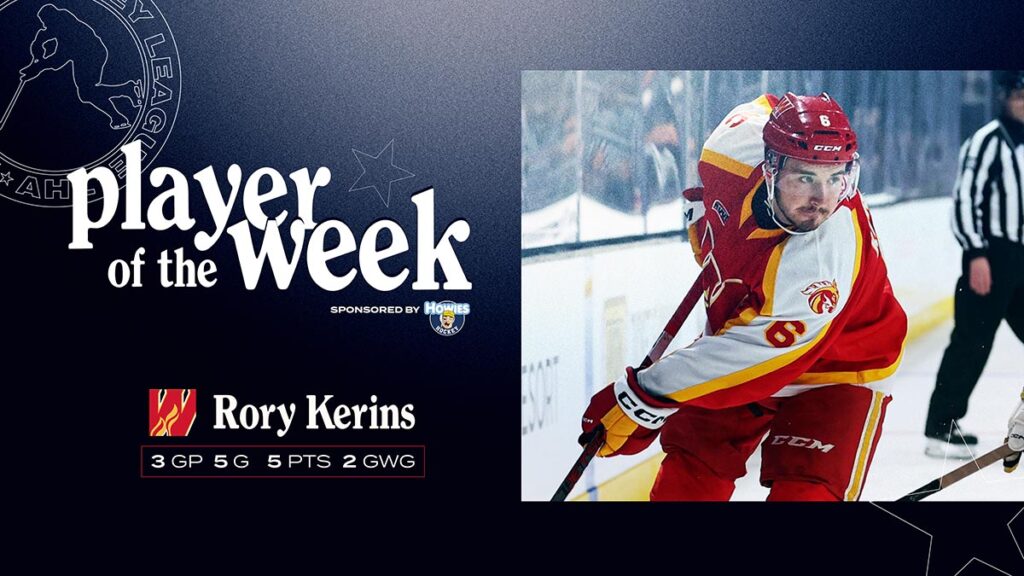 Wranglers’ Kerins named AHL Player of the Week
