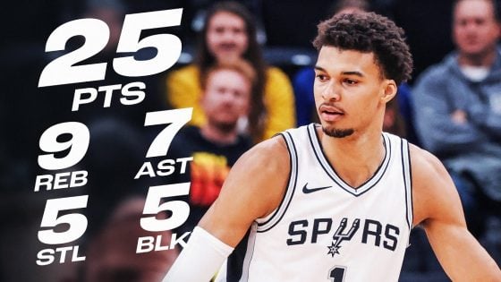 Spurs overcome slow start, defeat Jazz with Wembanyama’s stellar play