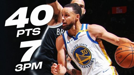 Curry drops 40 as Warriors complete 22-Point comeback against Nets