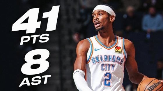 Gilgeous-Alexander drops 41 as Thunder dominate Grizzlies