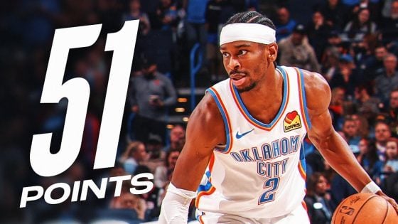 Gilgeous-Alexander drops 51 as Thunder secure 50th win against Rockets