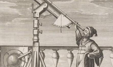 Galileo studying the planets