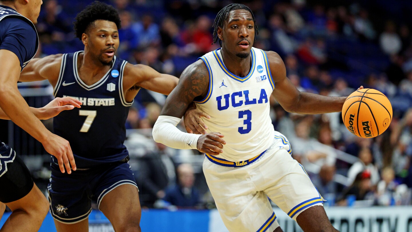 UCLA rolls to another first-round March Madness win, 72-47 over Utah State
