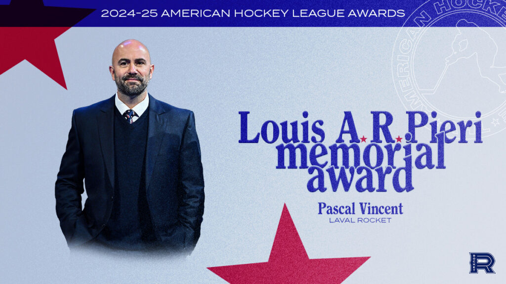 Vincent selected as AHL’s outstanding coach for 2024-25