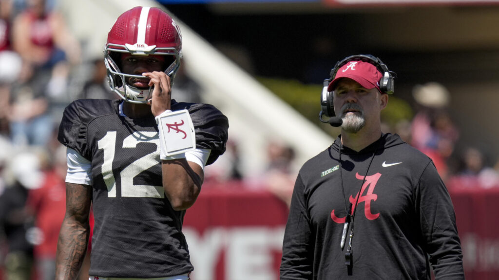 Alabama OC Ryan Grubb sets the base expectations for new QB
