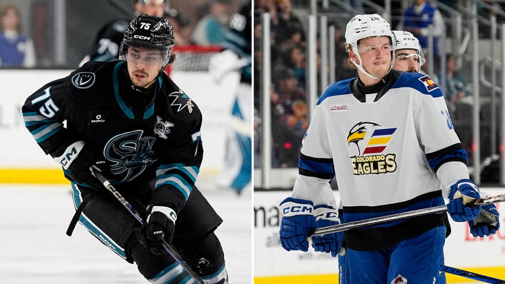 Avalanche, Sharks trade forwards