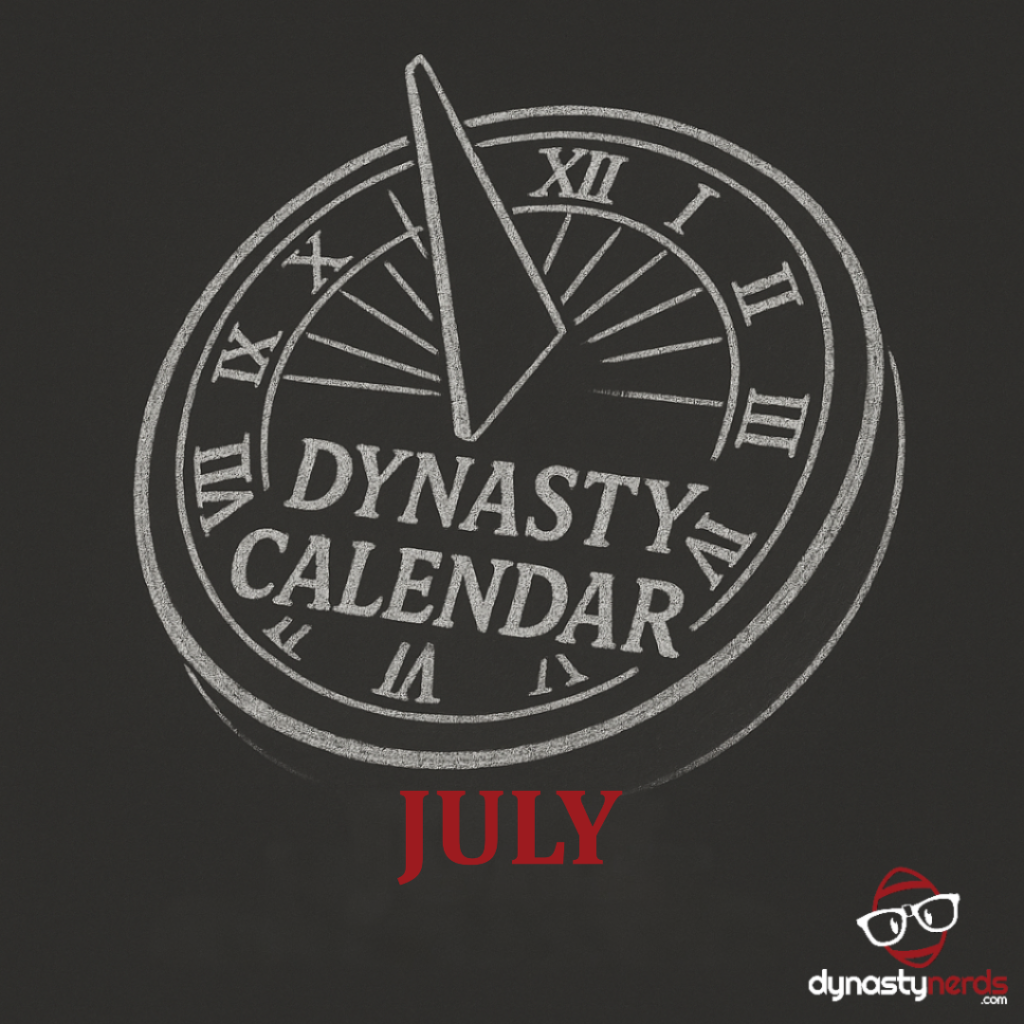 July Dynasty Fantasy Football Calendar Moves to Make Roster To-Do List FF Market Strategy Trade Advice