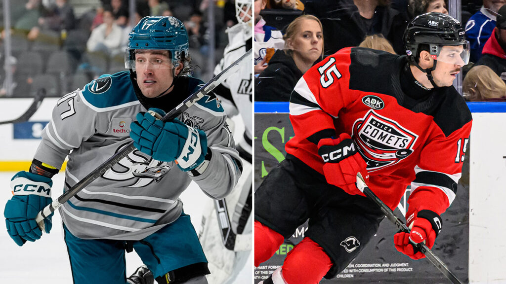 Sharks, Devils trade AHL forwards