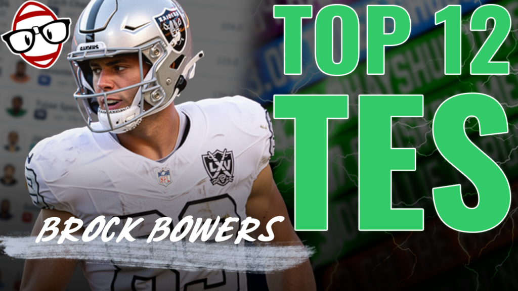 Top 12 TES featuring Brock Bowers on the thumbnail