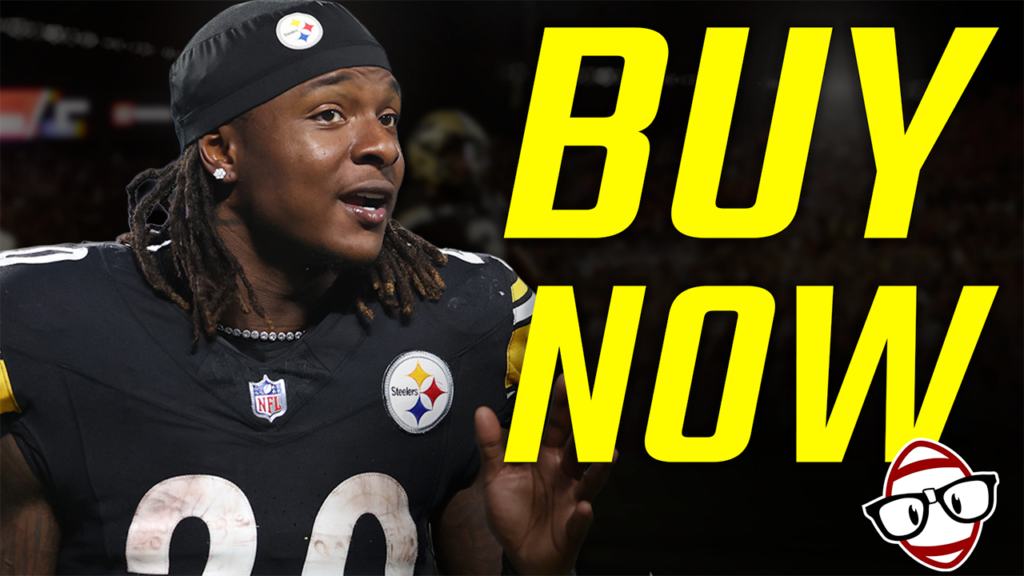 Fantasy Football trade target thumbnail featuring Kaleb Johnson