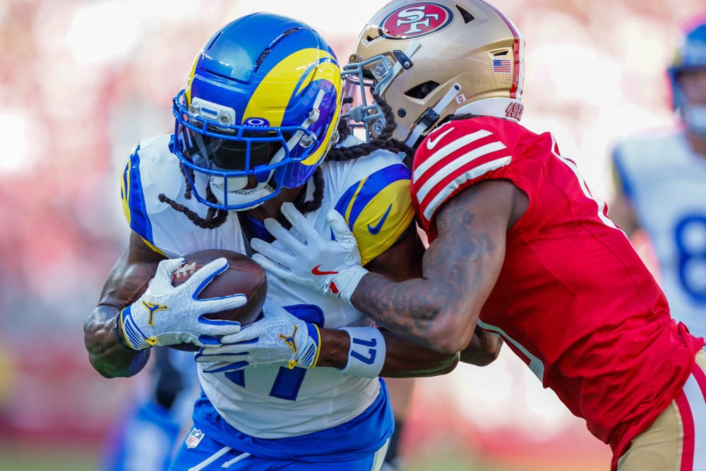 Davante Adams WR Los Angeles Rams featured image for the Week 11 Fantasy Football Player Rankings Tiers Start/Sit QB RB WR TE