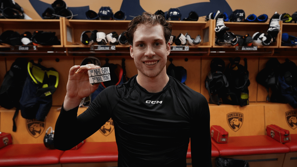 Q&A: Benning talks debut, first NHL road trip & more!