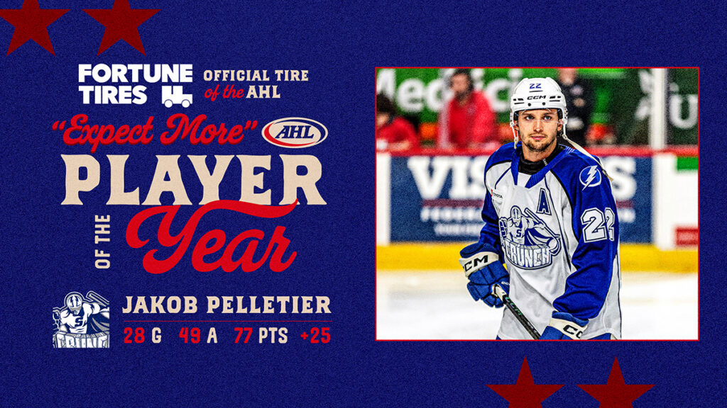 Crunch’s Pelletier named Fortune Tires AHL Player of the Year