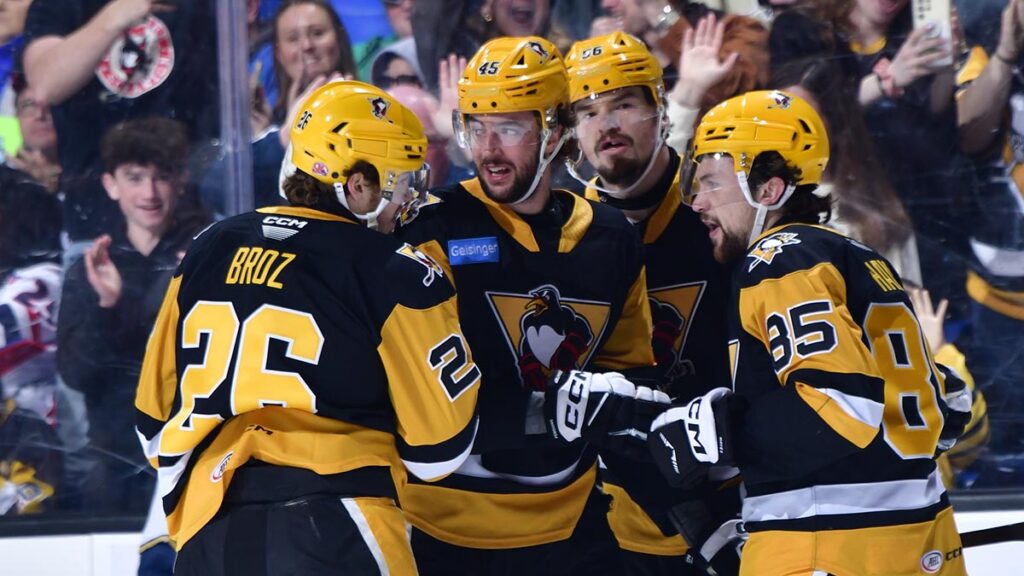 Penguins romp into conference finals