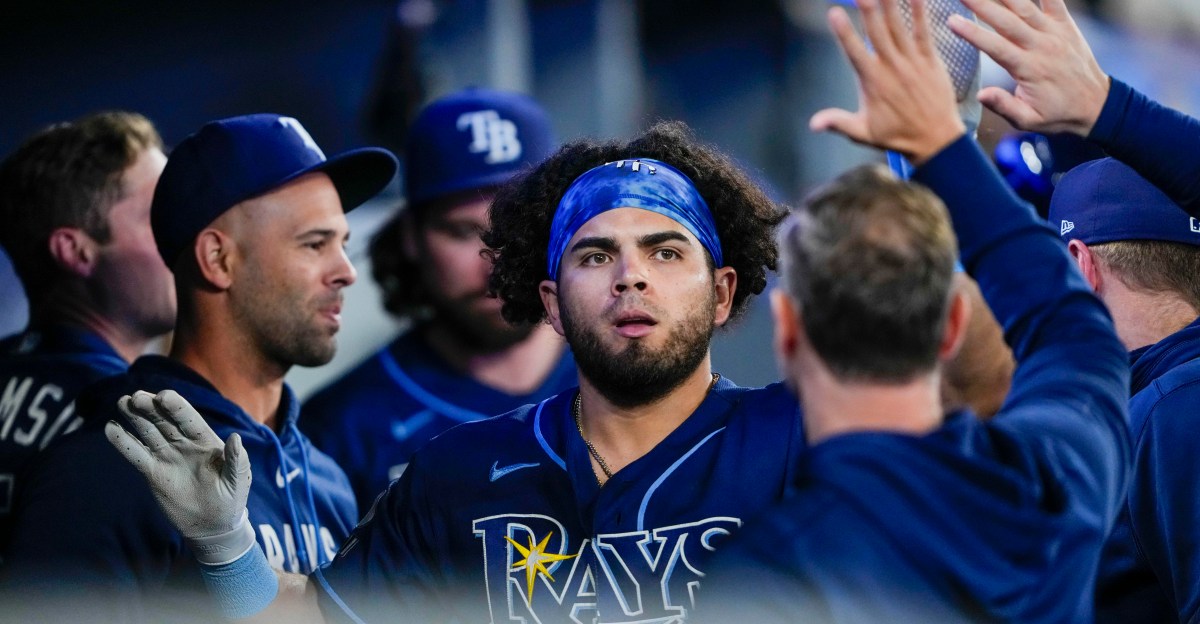 These cleats are made for walking: Rays 3 Blue Jays 5