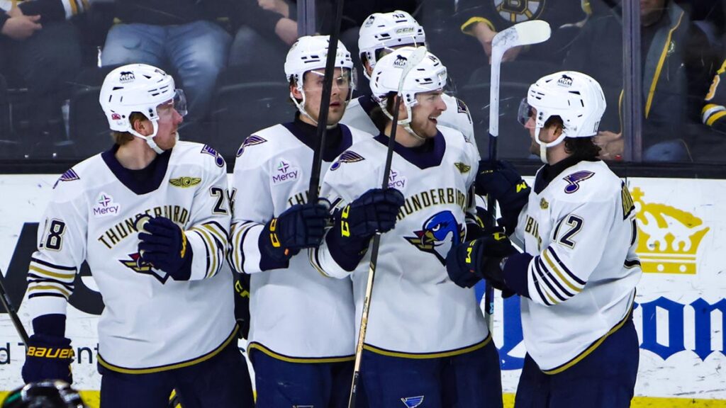 Thunderbirds keep rolling, take opener from Bruins