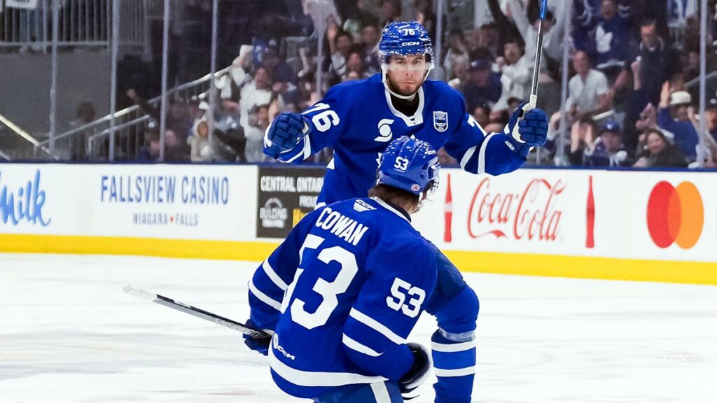 Akhtyamov, Cowan lead Marlies to 3-0 series edge