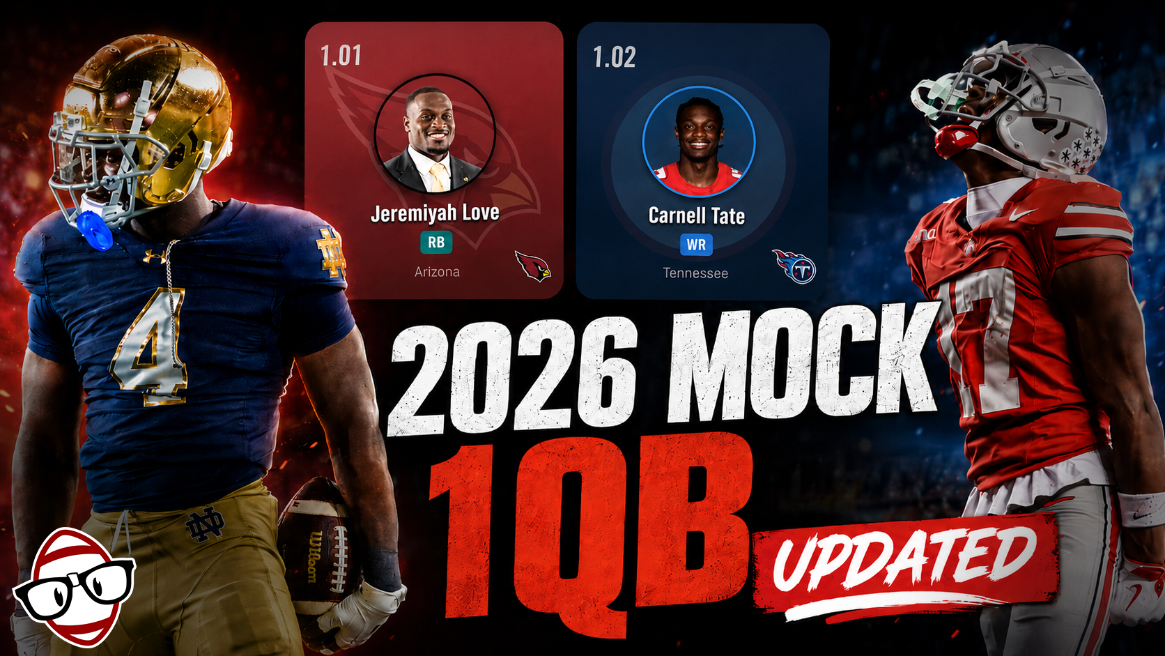 Updated 1QB 2026 Rookie Mock Draft | Dynasty Fantasy Football Podcast Ep. 841