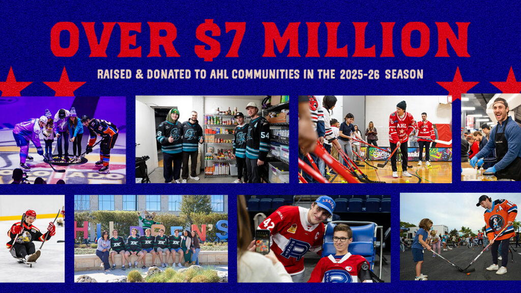AHL, teams raise over $7 million for charities in 2025-26